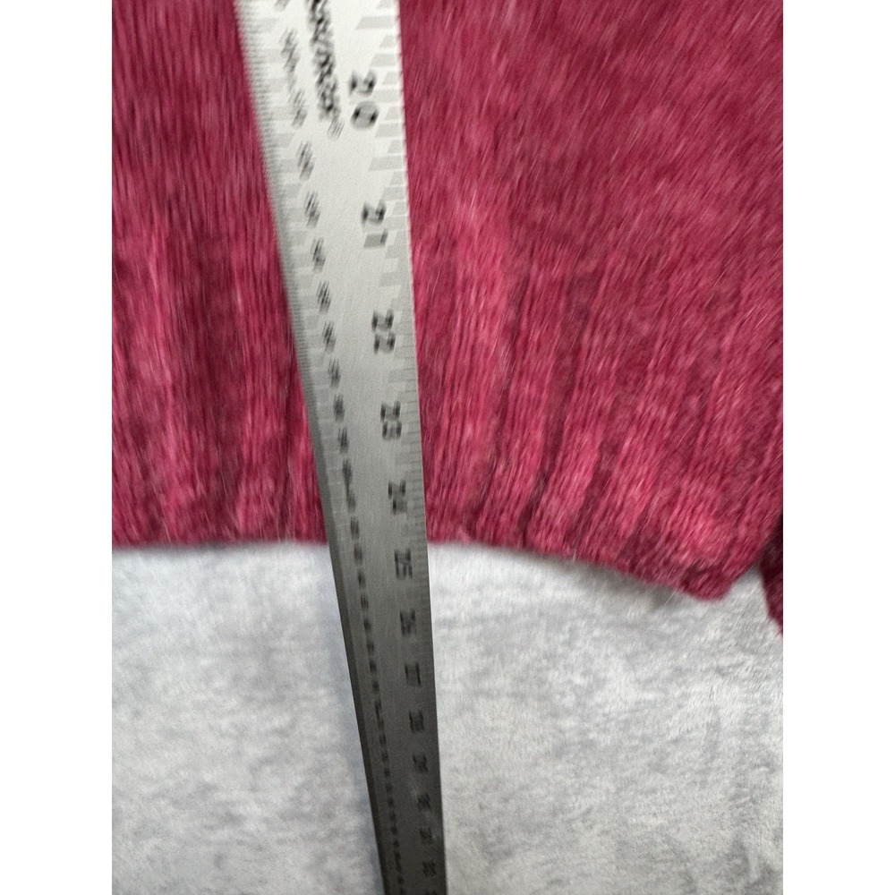 Anthropologie The Cline Chunky Crew Neck Sweater Raspberry Women's Size M - Picture 6 of 6